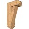 Ekena Millwork Traditional Arts and Crafts Smooth Bracket w/ Offset Brace, Western Red Cedar, 7 1/2"W x 18"D x 30"H BKT0806X18X30TRA03SWR - alternate 1